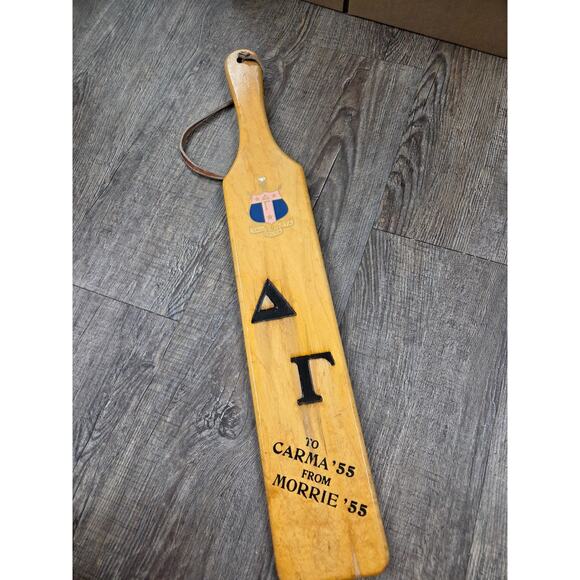 Vintage 1955 Indiana University Theta Xi Wooden Fraternity Paddle C.B. Dyer 22" - Picture 4 of 7
